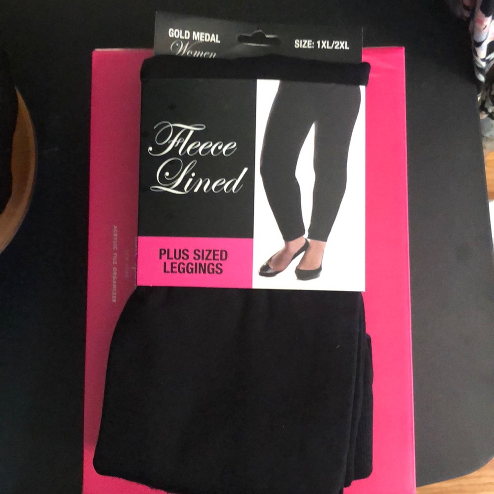 NWT Black Fleece Lined Leggings Sz. 1XL / 2XL